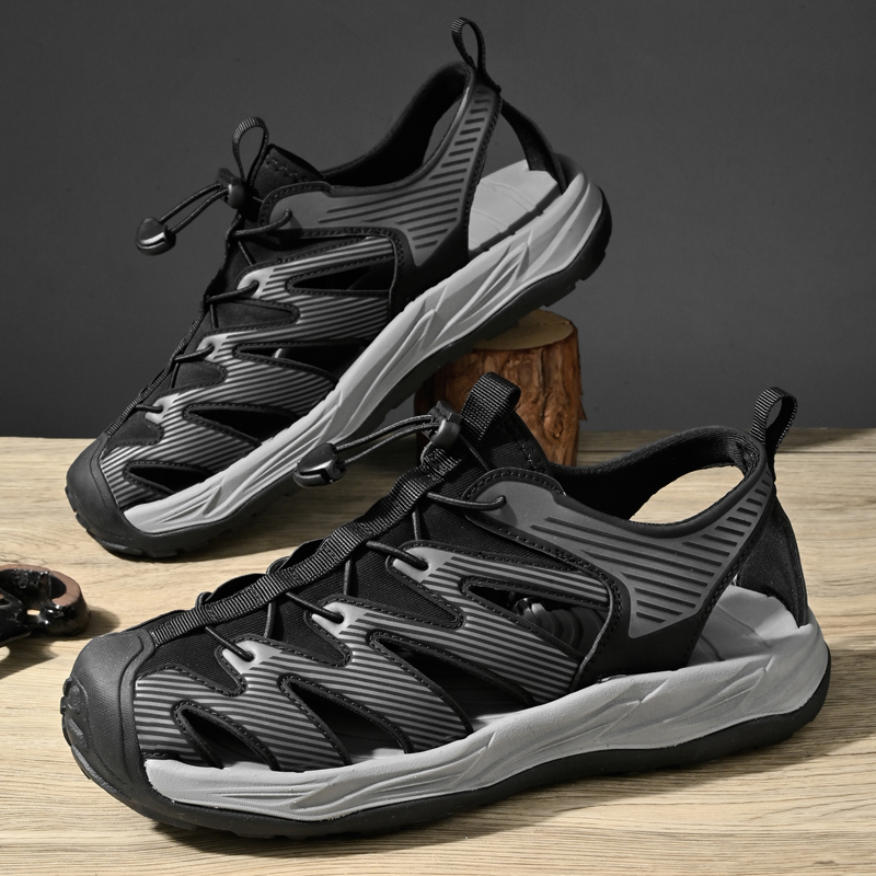 Sewing Technology - Water-wading quick-drying Baotou Sandals for men