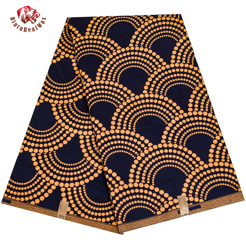 Sewing Batik - BintaRealWax African Fabric Fan Pattern Ankara