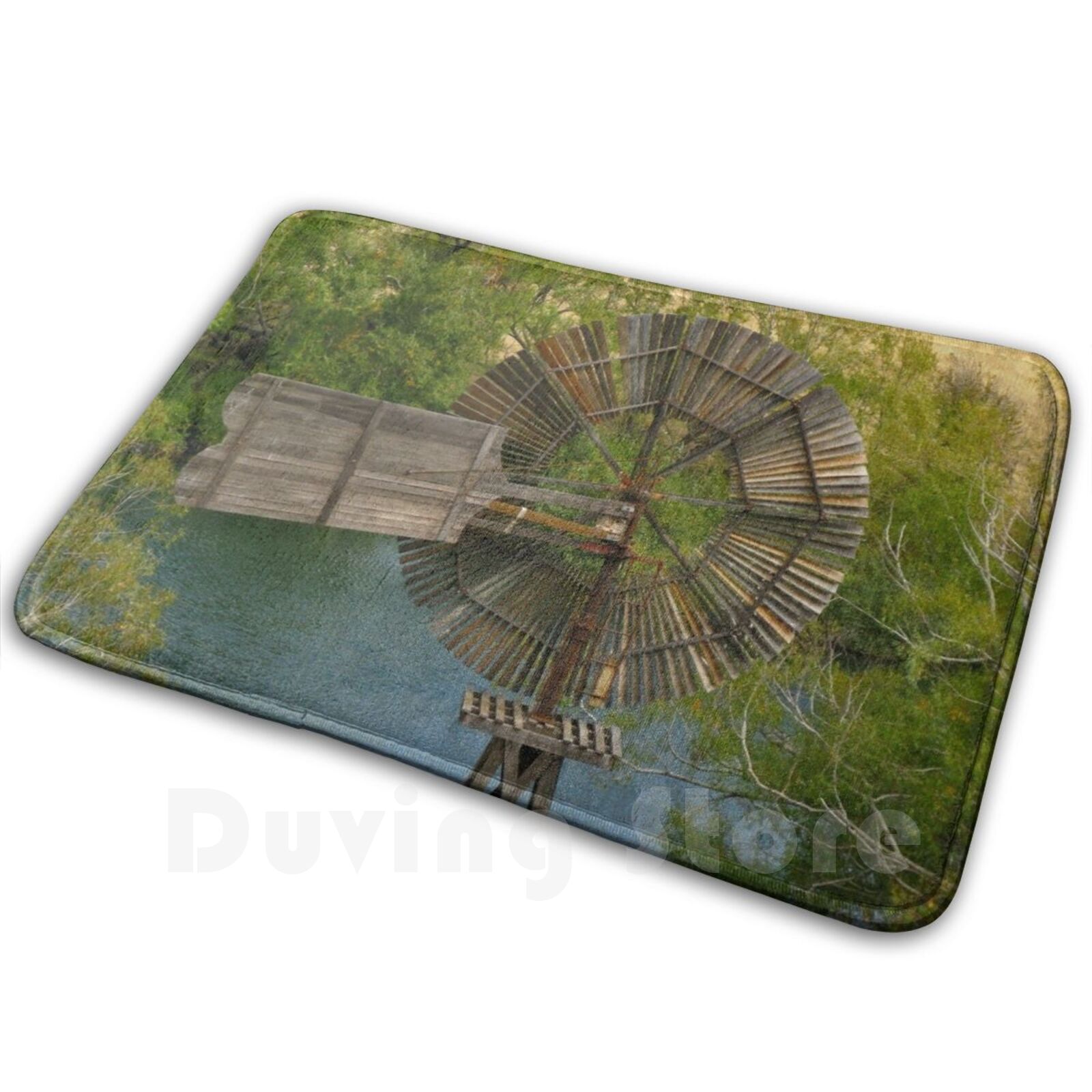 Century Textile & Sewing Supply - Wooden Windmill Carpet Mat Rug Cushion