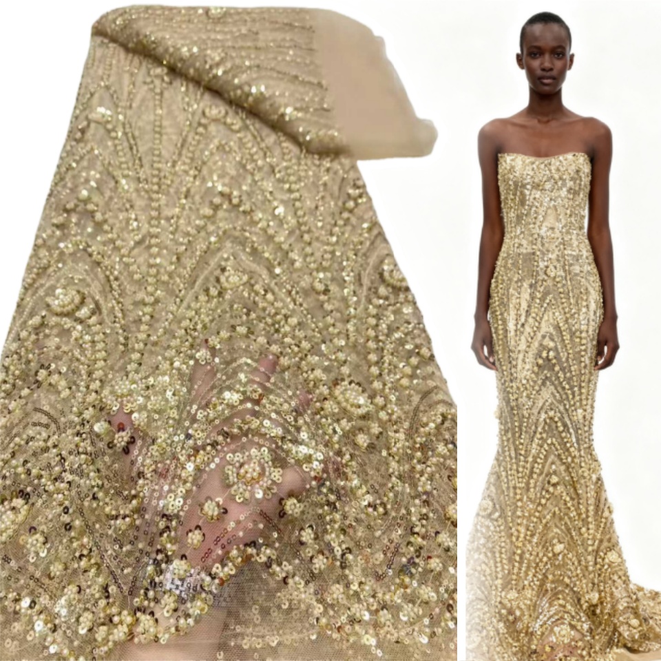 Sewing Net - 2026 African Nigerian High-Quality Sequins Beaded