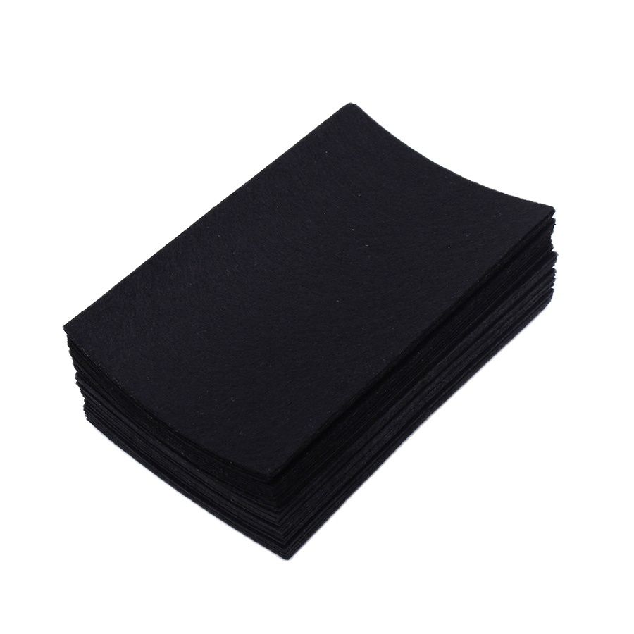 Is Sewing A Textile Craft - 40 Pcs/Lot 10*15cm Black Felt Fabric