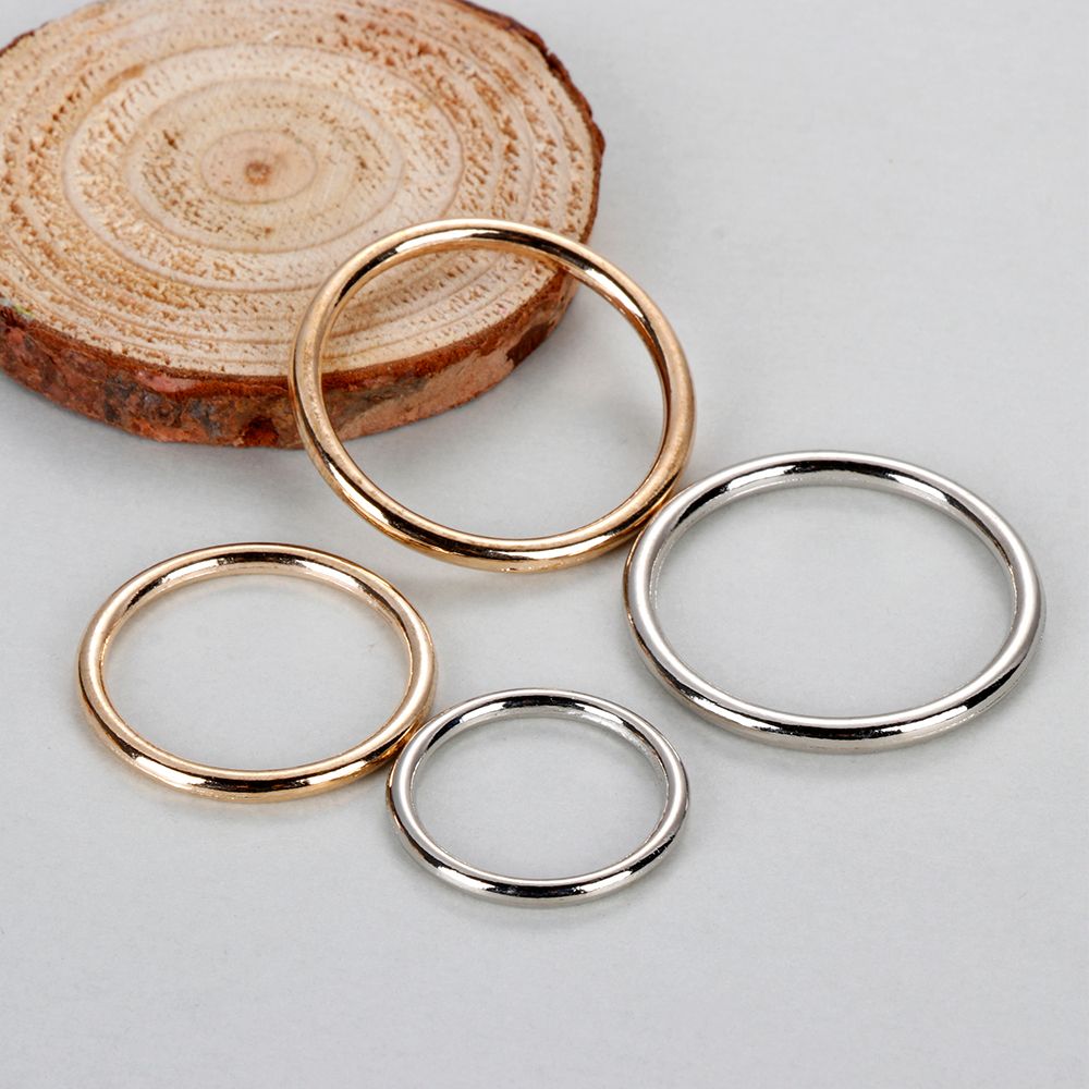 Sewing Tas - 10Pcs Metal O Ring Silver Gold