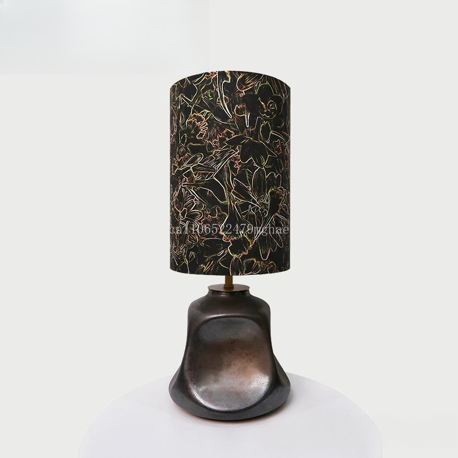 Century Textile & Sewing Supply - Gilded Liberty Fabric Table Lamp:UK Imported