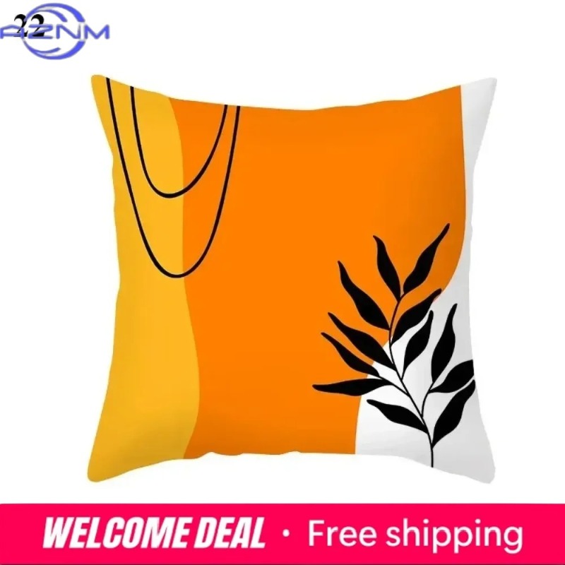 Boho Orange Abstract Cushion C - Century Textile & Sewing Supply 评论和价格