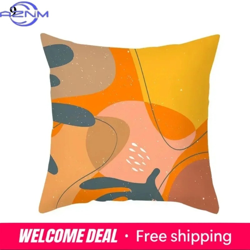 Boho Orange Abstract Cushion C - Century Textile & Sewing Supply 评论和价格