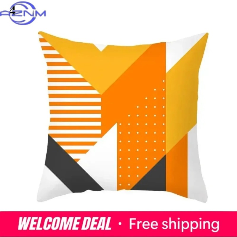 Boho Orange Abstract Cushion C - Century Textile & Sewing Supply 评论和价格