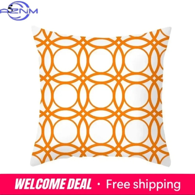 Boho Orange Abstract Cushion C - Century Textile & Sewing Supply 评论和价格