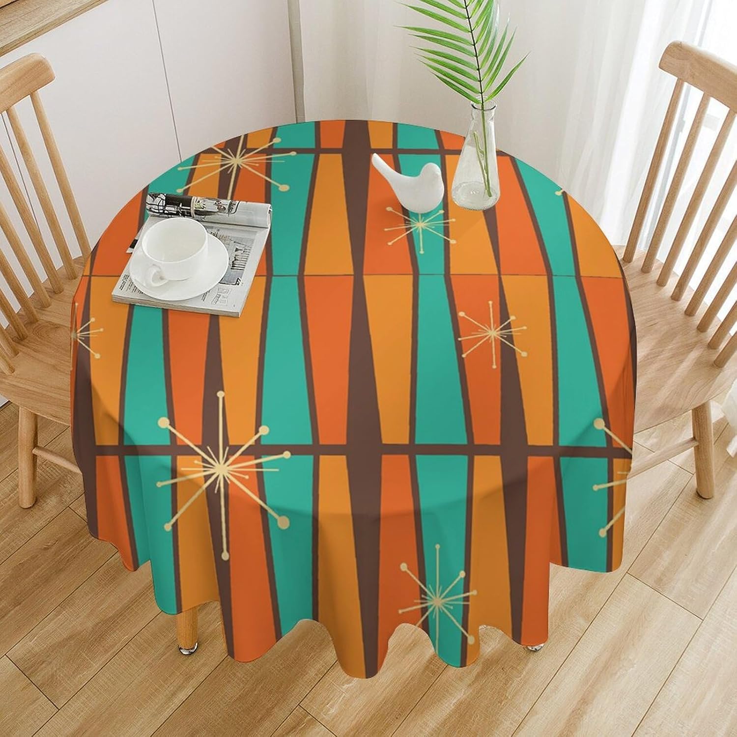 Mid Century Modern Orange Yell - Century Textile & Sewing Supply 评论和价格
