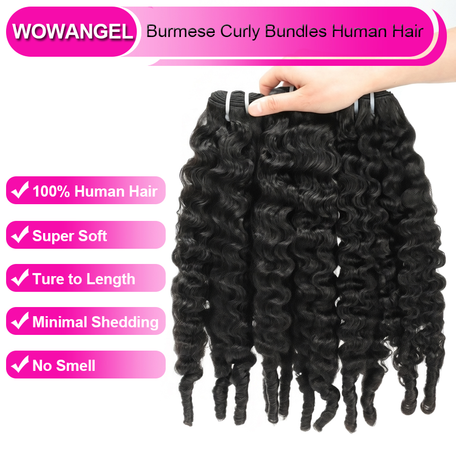 WOWANGEL Burmese Curly Bundles - Sewing Technology 评论和价格