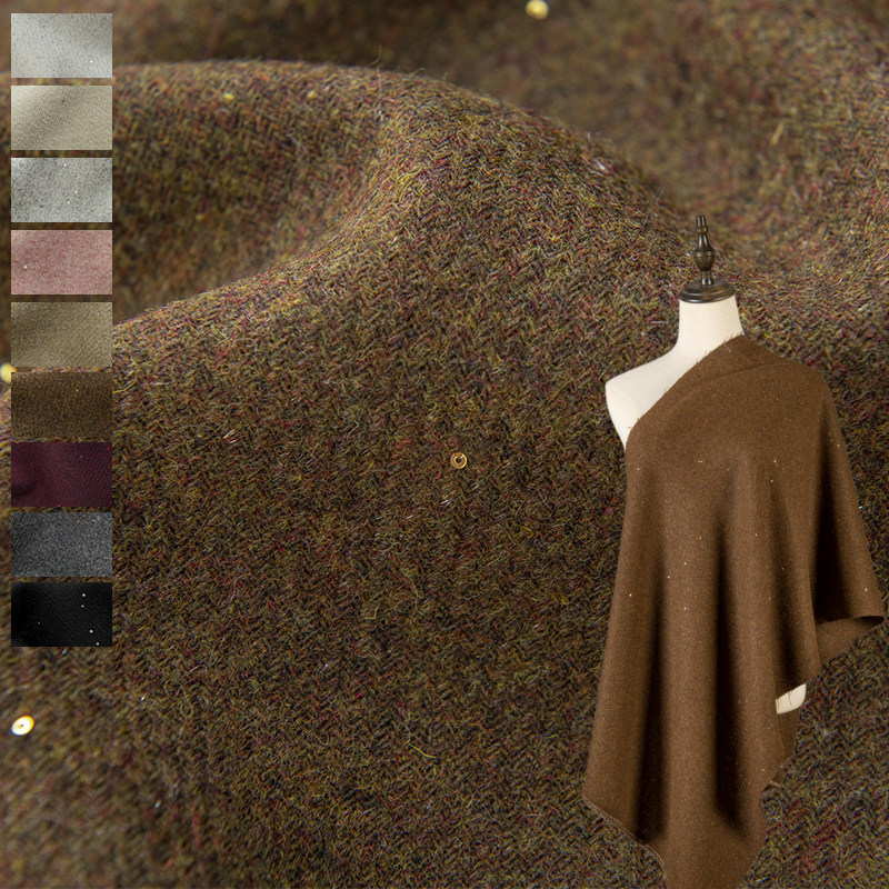 Starry Sky Sequins Wool Blend  - Sewing Tweed 评论和价格