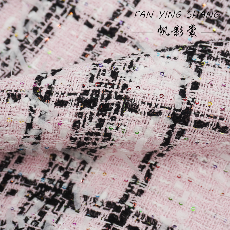 Pink Classical Big Plaid Color - Sewing Tweed 评论和价格
