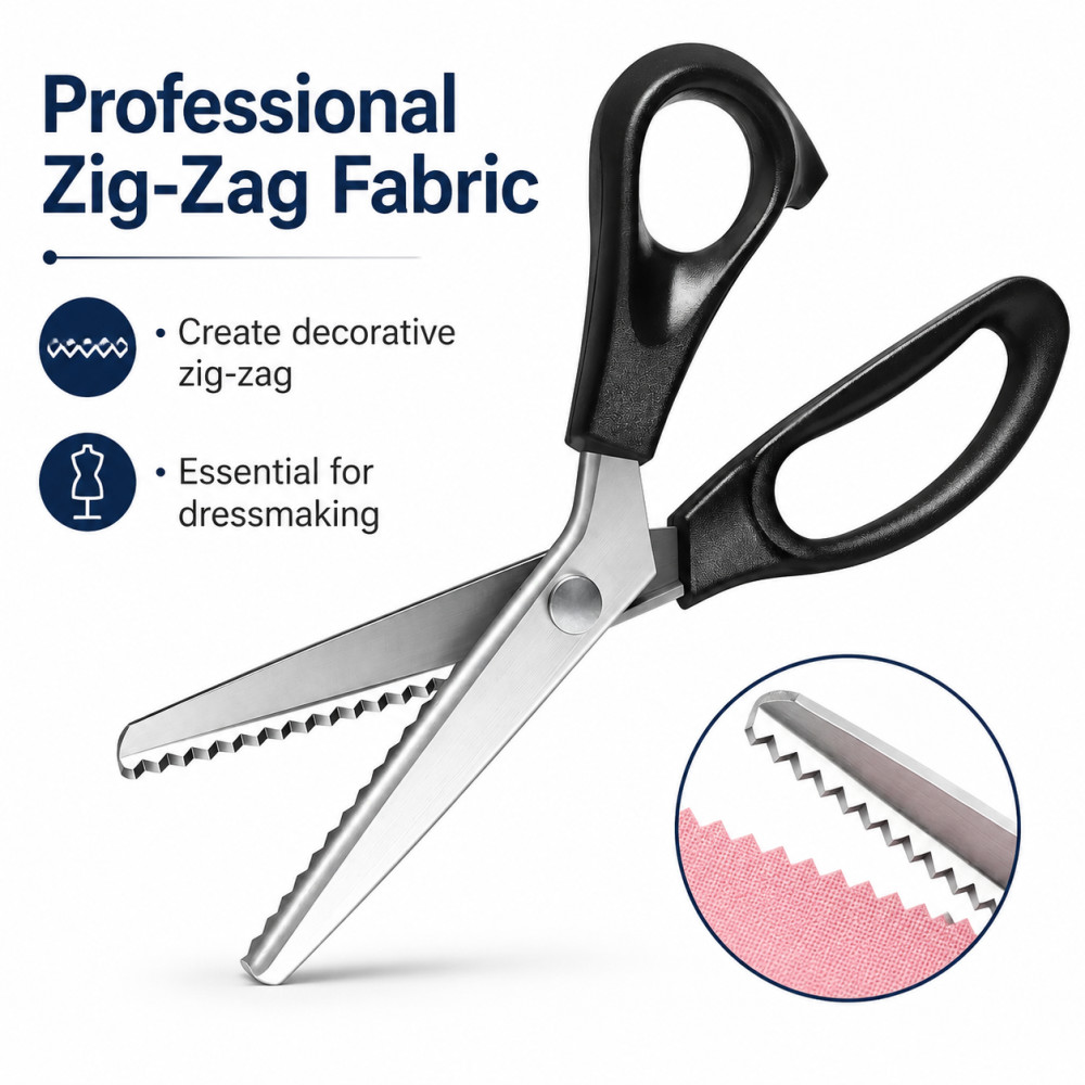 Stainless Steel Pinking Shears - Sewing Zigzag 评论和价格