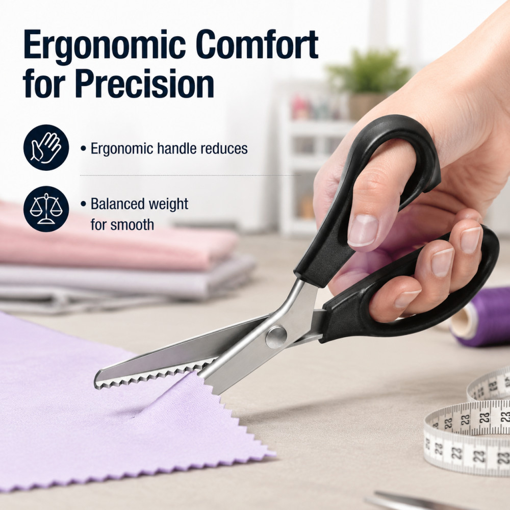 Stainless Steel Pinking Shears - Sewing Zigzag 评论和价格