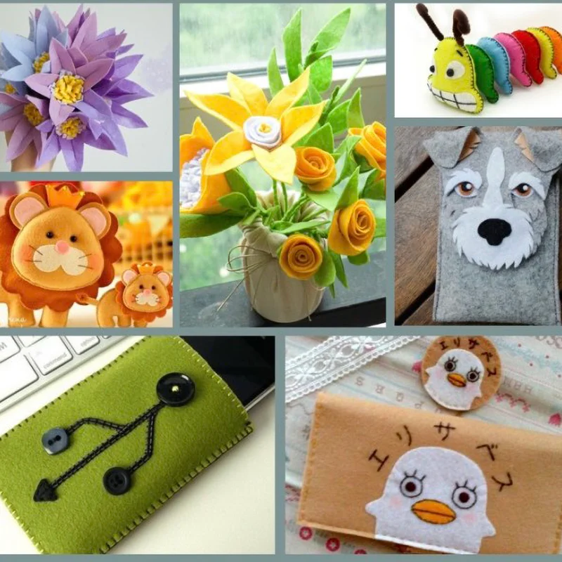 Felt Fabric Sheets Assorted Co - Is Sewing A Textile Craft 评论和价格