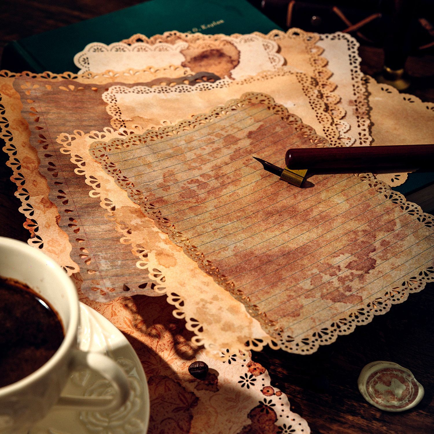 10 pcs Large size Lace lace Re - Pattern Tissue Paper 评论和价格