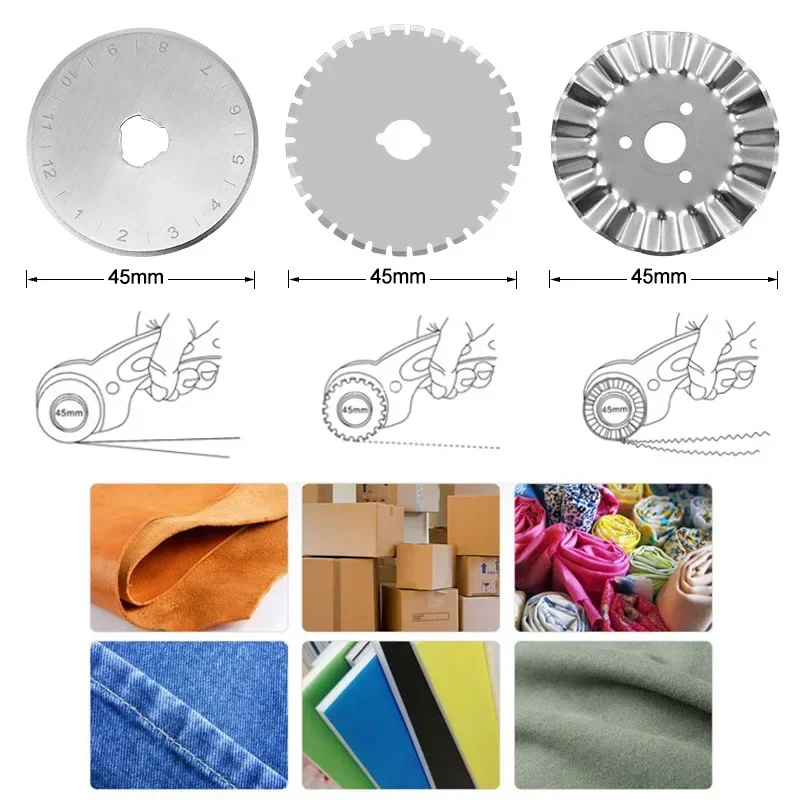 45MM Roller Wheel Knife Cloth  - Rotary Cutter Fabric 评论和价格