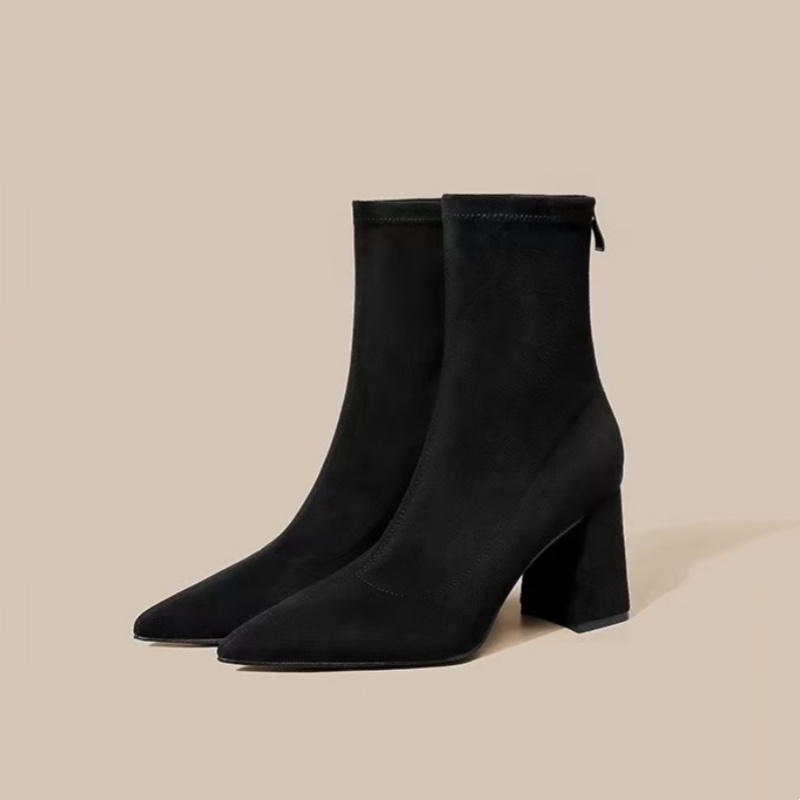 Winter Pointed Suede Comfortab - Sewing Net 评论和价格