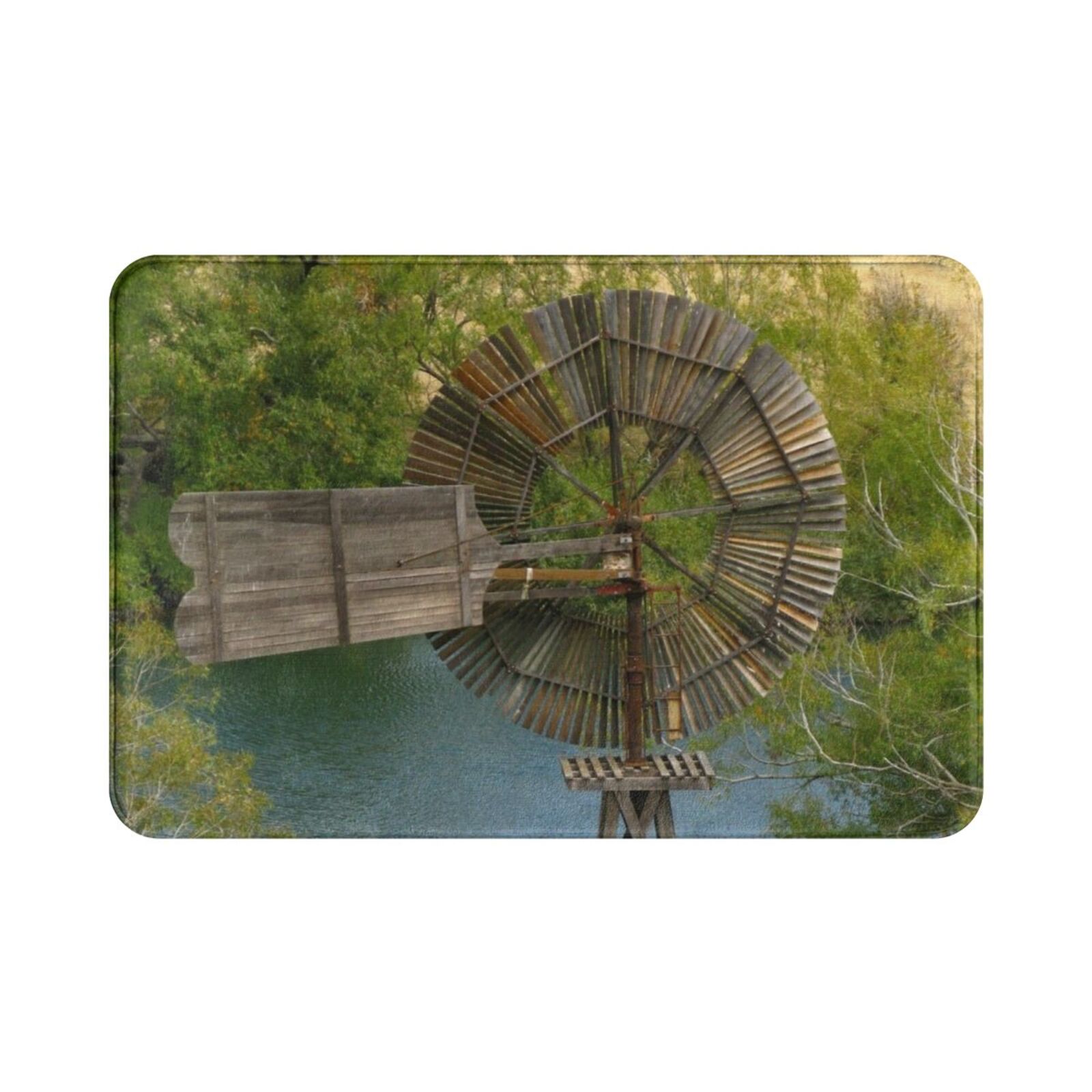 Wooden Windmill Carpet Mat Rug - Century Textile & Sewing Supply 评论和价格