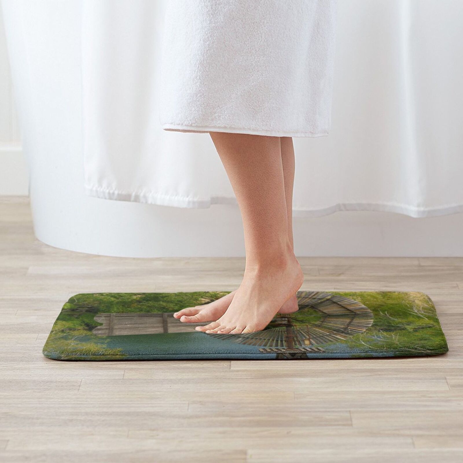 Wooden Windmill Carpet Mat Rug - Century Textile & Sewing Supply 评论和价格