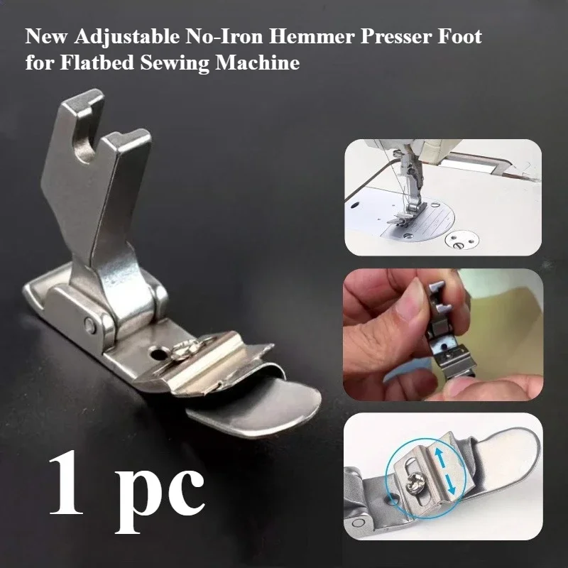 Adjustable No-Iron Hemmer Foot - Sewing Machine Fabric 评论和价格