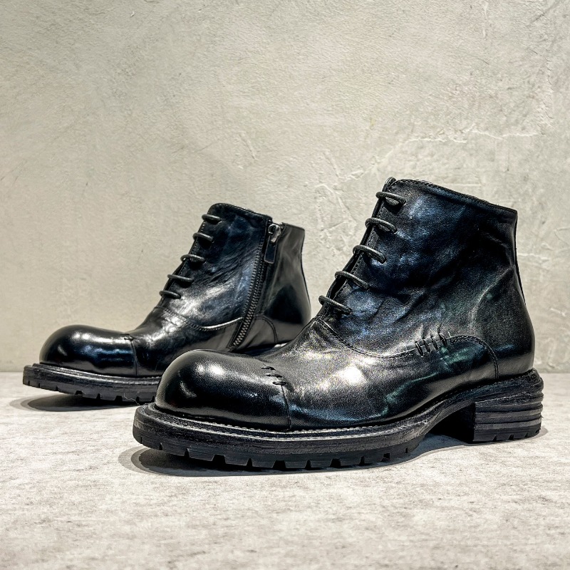 Ethnic Style Washed Horsehide  - Sewing Zipper 评论和价格