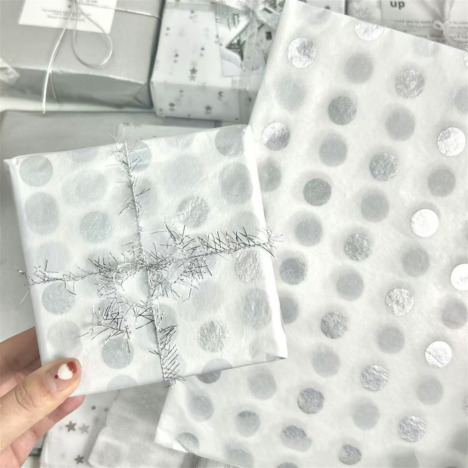 Snow Pear Paper Flower Gift Wr - Pattern Tissue Paper 评论和价格