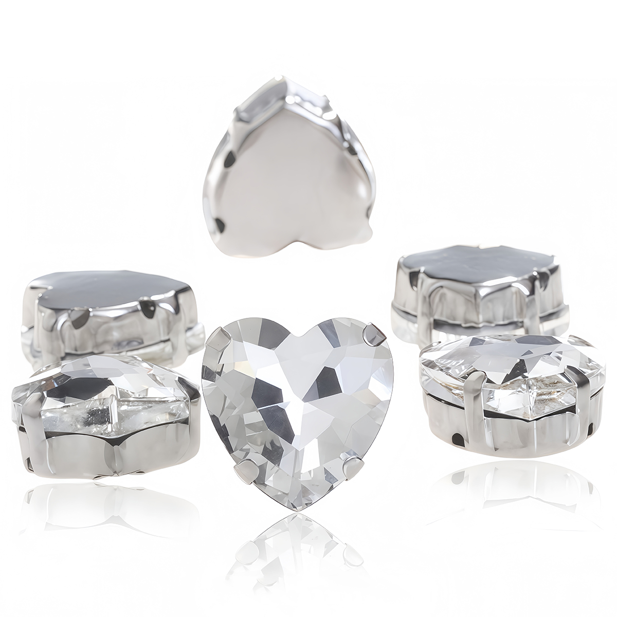 Heart Shape Glass Rhinestones  - Sewing Garments 评论和价格