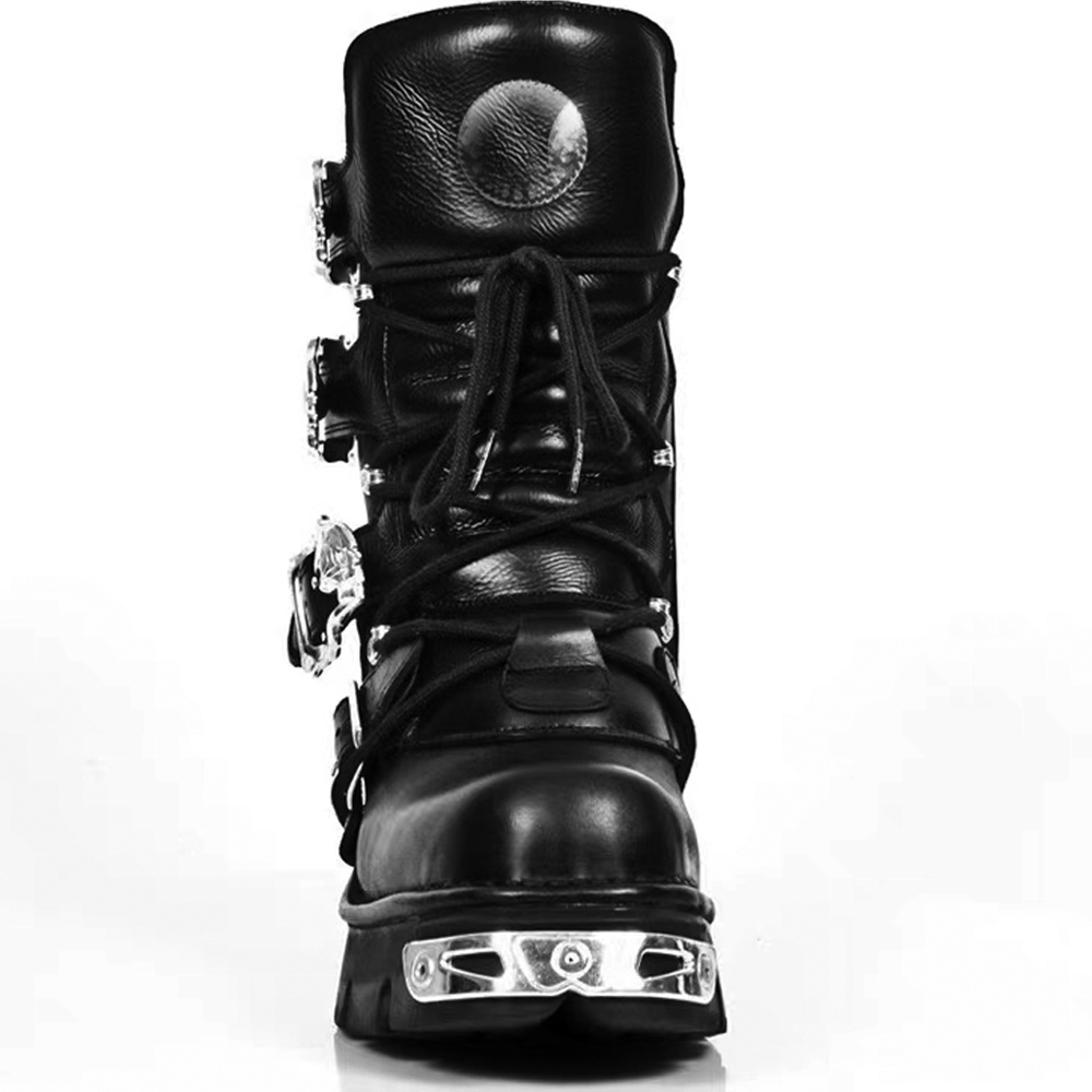 New Men's Punk Motorcycle Boot - Sewing Zipper 评论和价格