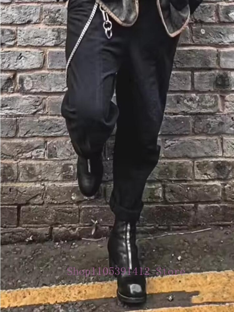 Luxury Men Shoes Genuine Leath - Sewing Front Zipper 评论和价格