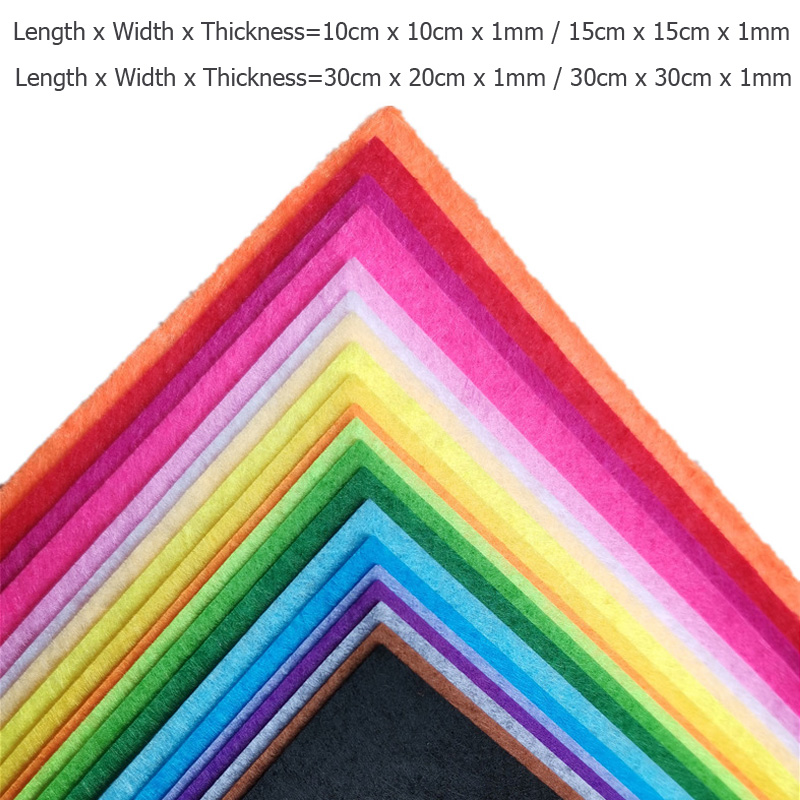 40Pcs Soft Felt Fabric Sheet A - Is Sewing A Textile Craft 评论和价格