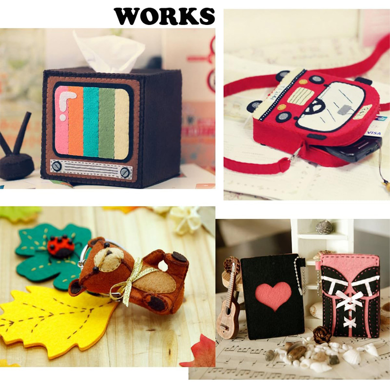 40Pcs Soft Felt Fabric Sheet A - Is Sewing A Textile Craft 评论和价格