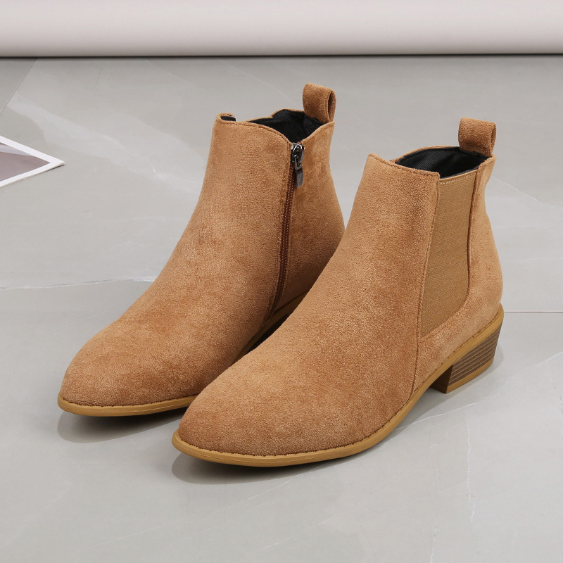 Women's Short Boots Autumn Poi - Sewing Zipper 评论和价格
