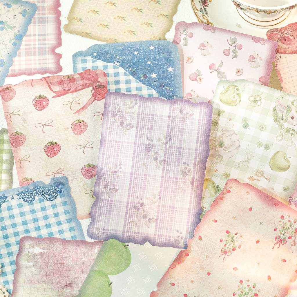 30sheets Vintage Scrapbook Pap - Pattern Tissue Paper 评论和价格
