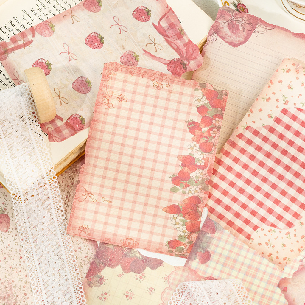 30sheets Vintage Scrapbook Pap - Pattern Tissue Paper 评论和价格