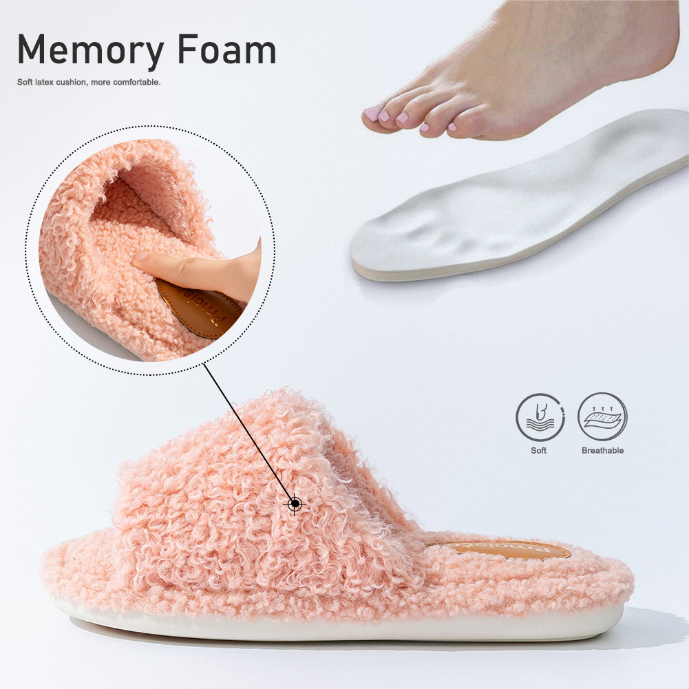 Pmoiste Fuzzy House Slippers W - Sewing House 评论和价格