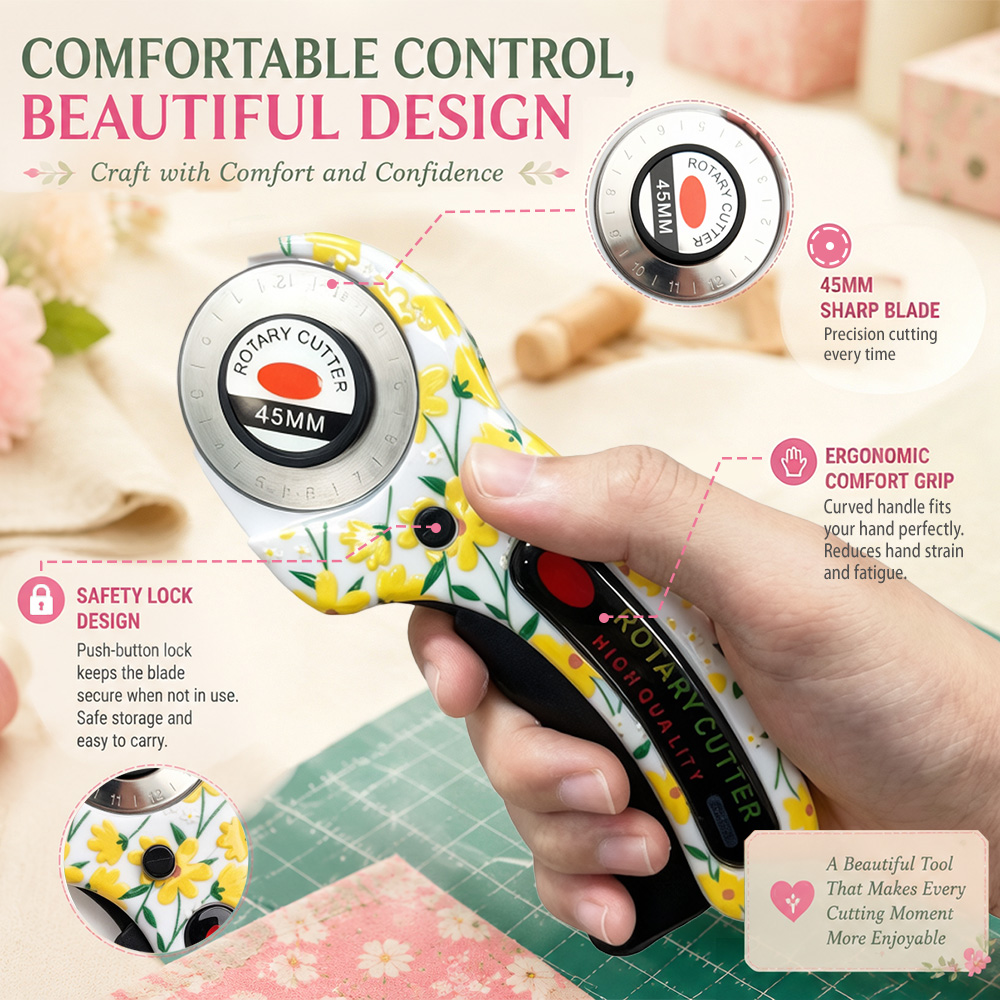 Rotary Cutter 45mm Card Paper  - Rotary Cutter Fabric 评论和价格