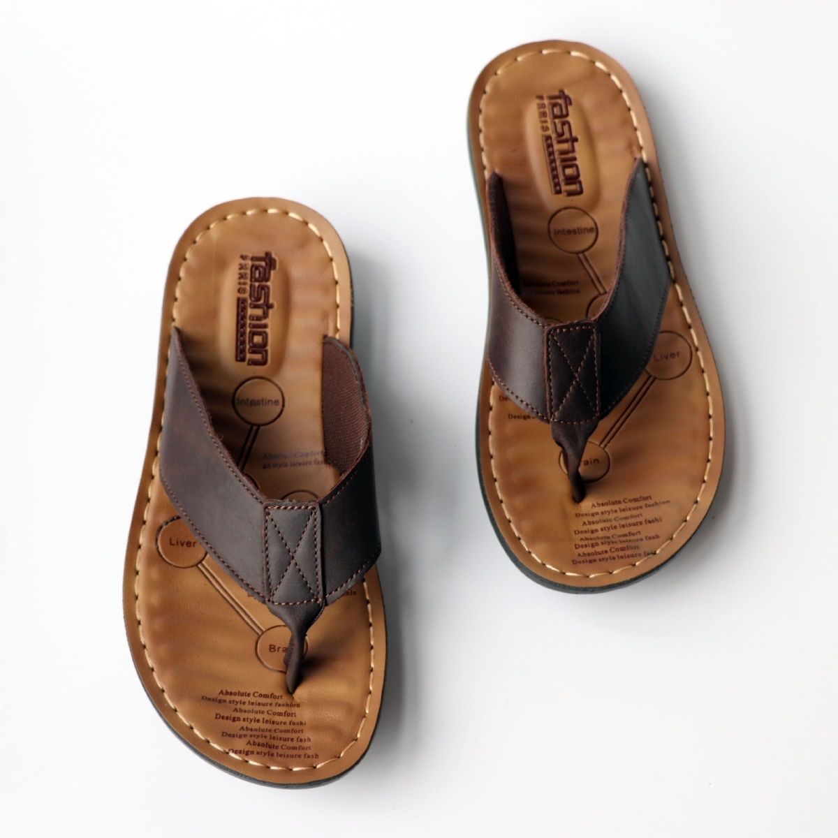Summer Shoes Men Slippers Genu - Sewing Net 评论和价格