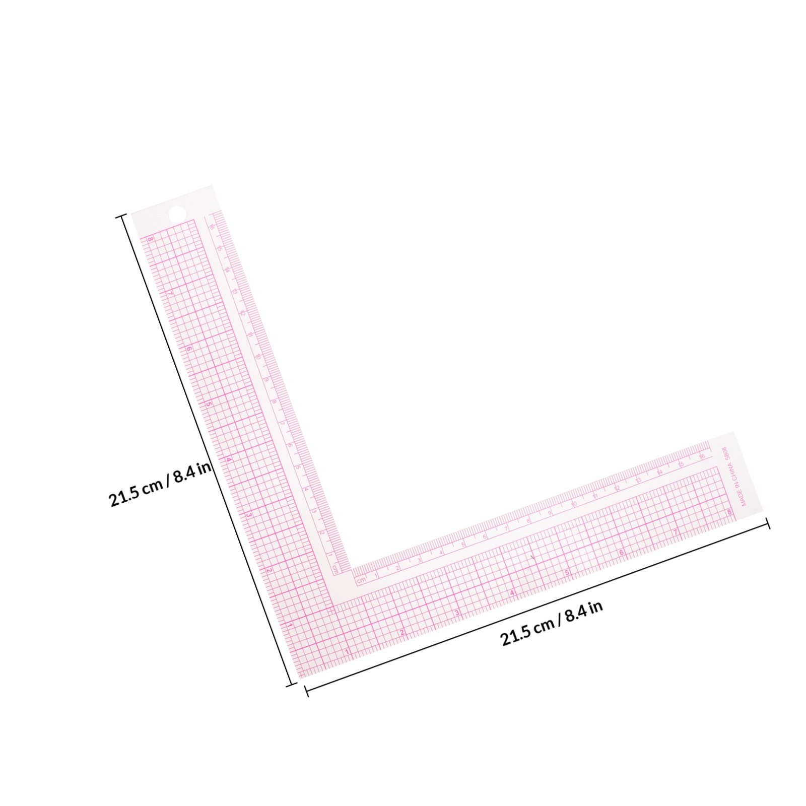 2Pcs Plastic Right Angle L Rul - Sewing Garments 评论和价格