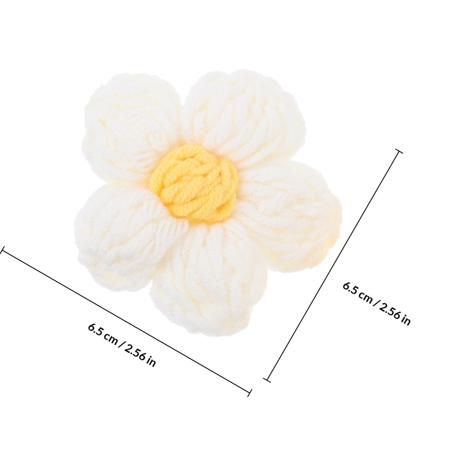 4Pcs Crocheted Floral DIY Acce - Sewing Garments 评论和价格