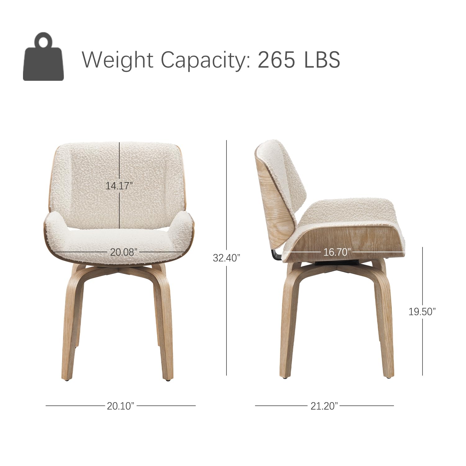 Swivel Dining Chair, Fabric Up - Century Textile & Sewing Supply 评论和价格