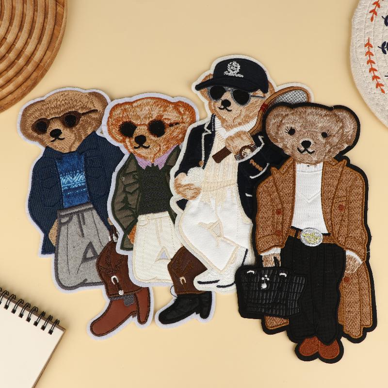 Large Bear Clothing Patch Hand - Is Sewing A Textile Craft 评论和价格