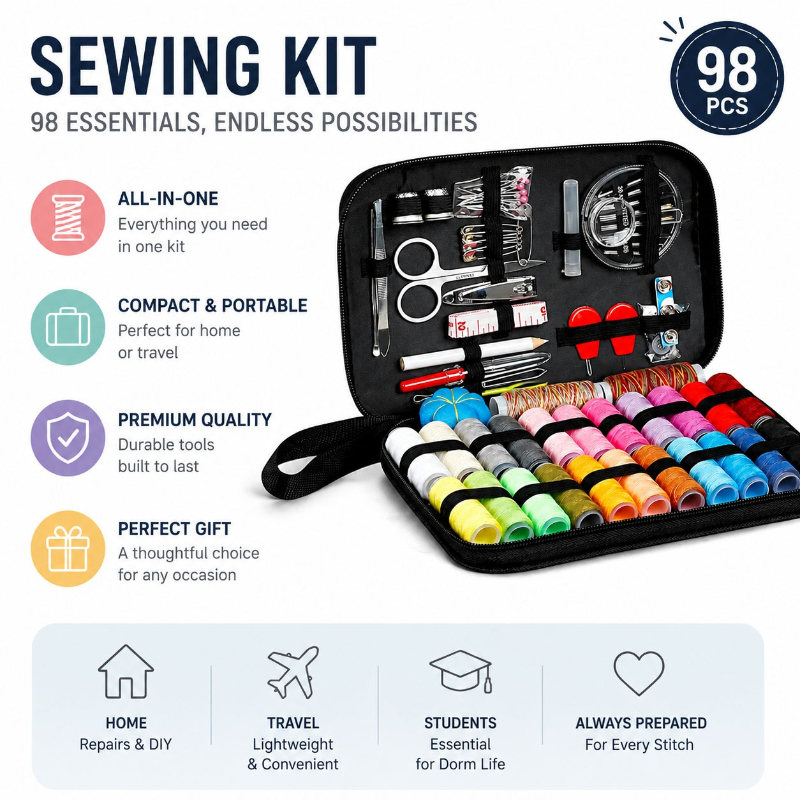 68/98PCS Sewing Accessories To - Sewing Tas 评论和价格