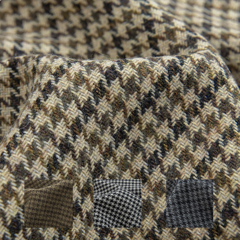 Light Coffee Small Houndstooth - Sewing Tweed 评论和价格