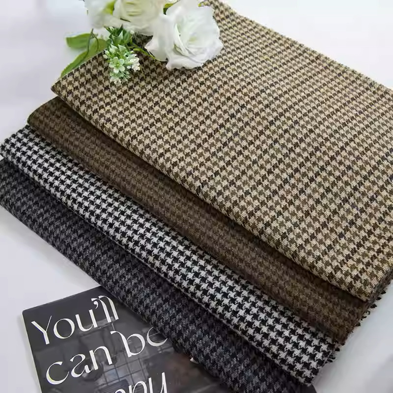 Light Coffee Small Houndstooth - Sewing Tweed 评论和价格