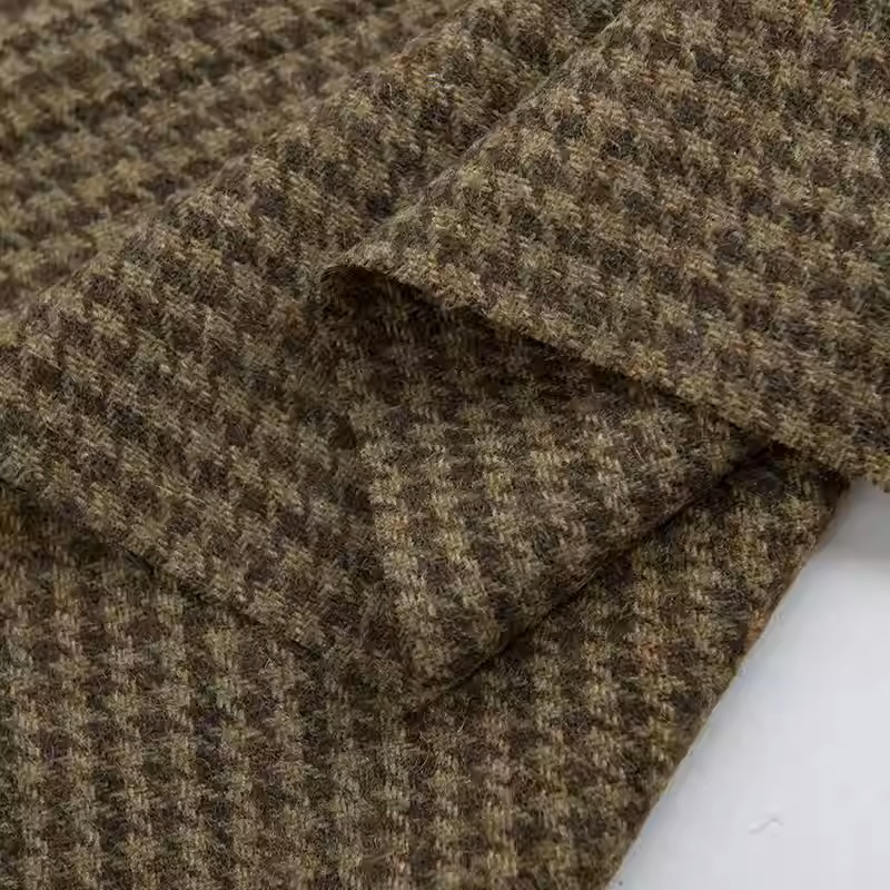 Light Coffee Small Houndstooth - Sewing Tweed 评论和价格