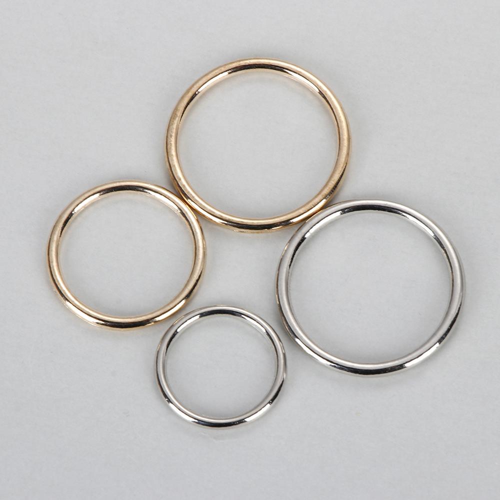 10Pcs Metal O Ring Silver Gold - Sewing Tas 评论和价格