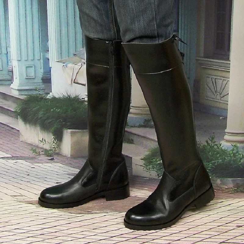 Fashion Men's Genuine Leather  - Sewing Zipper 评论和价格