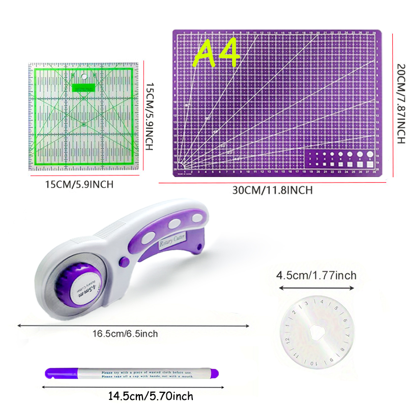 45mm Rotary Cutter with Thicke - Rotary Cutter Fabric 评论和价格