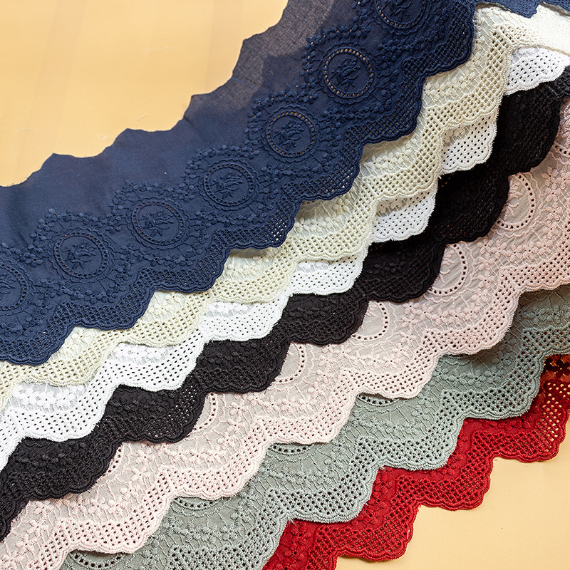 2Yards Colorful  Cotton Embroi - Sewing Net 评论和价格
