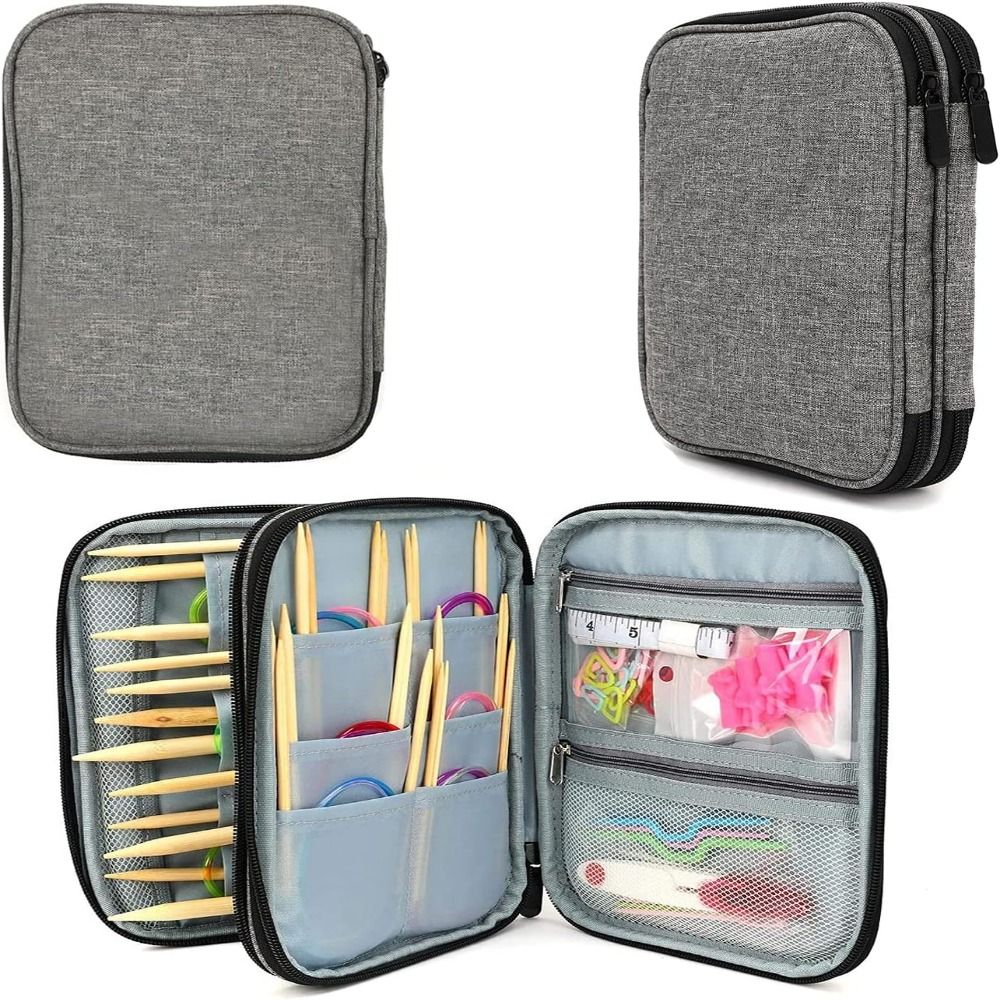 Knitting Needle Case, Portable - Sewing Tas 评论和价格